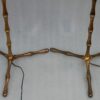 1970 'Pair Of Gilt And Patinated Bronze Floor Lamps Maison Baguès Model Bamboo H 142 cm - Image 6