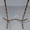 1970 'Pair Of Gilt And Patinated Bronze Floor Lamps Maison Baguès Model Bamboo H 142 cm - Image 3