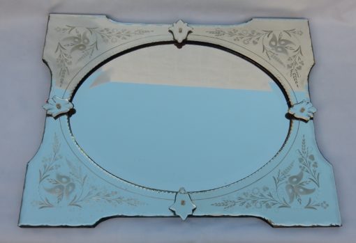 1950/70 ′ Miroir Vénitien à Cartouches, Ovale Biseauté 76 x 60 cm – Image 11