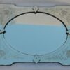 1950/70 ′ Venetian Cartridge Mirror, Beveled Oval 76 x 60 cm - Image 11