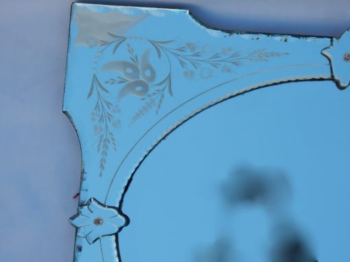 1950/70 ′ Miroir Vénitien à Cartouches, Ovale Biseauté 76 x 60 cm – Image 6