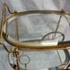 1970 ′ Rolling Bar in Bronze and Gilt Brass Maison Baguès Oval Trays - Image 11