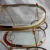 1970 ′ Rolling Bar in Bronze and Gilt Brass Maison Baguès Oval Trays - Image 10