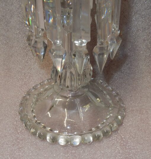 1950/70 Pair of Baccarat Crystal Candlesticks Signed With Tealight Holders - Image 5