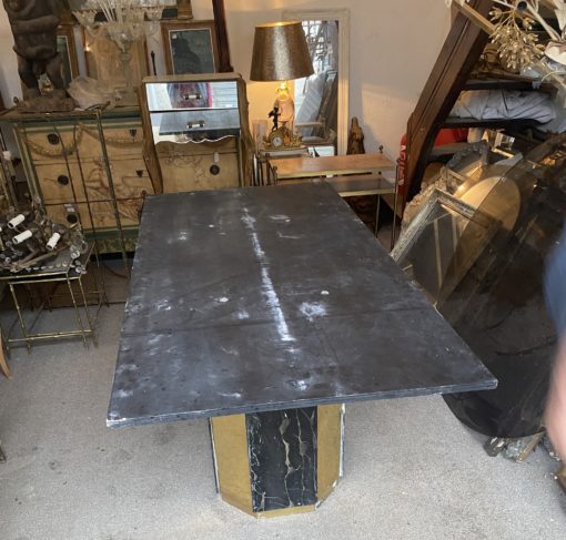 1970 'Jean Claude Mahey For Paco Rabanne Table Dining Room 220 X 112 cm Portor Marble - Image 15