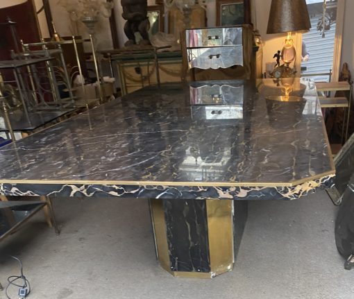 1970 'Jean Claude Mahey For Paco Rabanne Table Dining Room 220 X 112 cm Portor Marble - Image 13