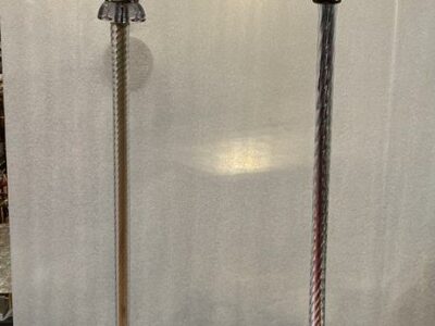 1950/70 Similar Floor Lamps Crystal And Brass Saint Louis