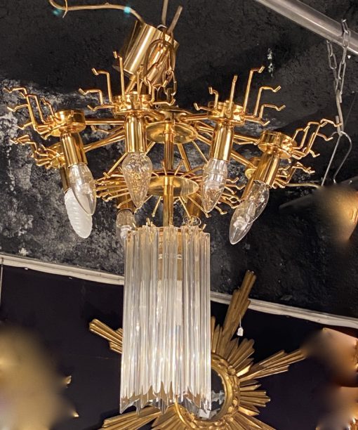 1970 'Venini 88 Murano Crystal Chandelier To 8 Satellites - Image 13
