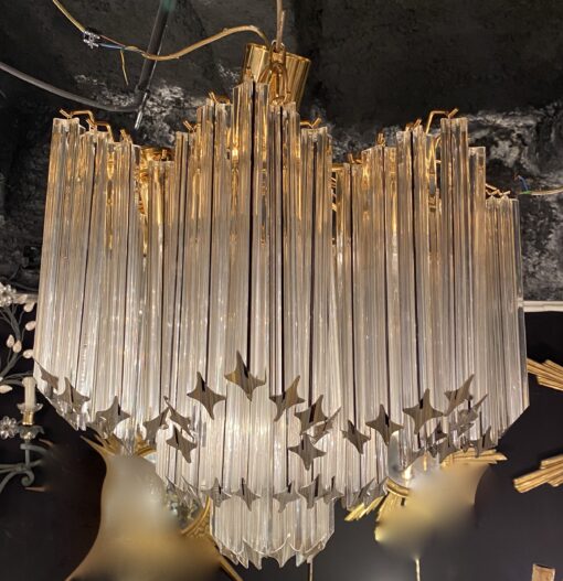 1970 'Venini 88 Murano Crystal Chandelier To 8 Satellites - Image 12