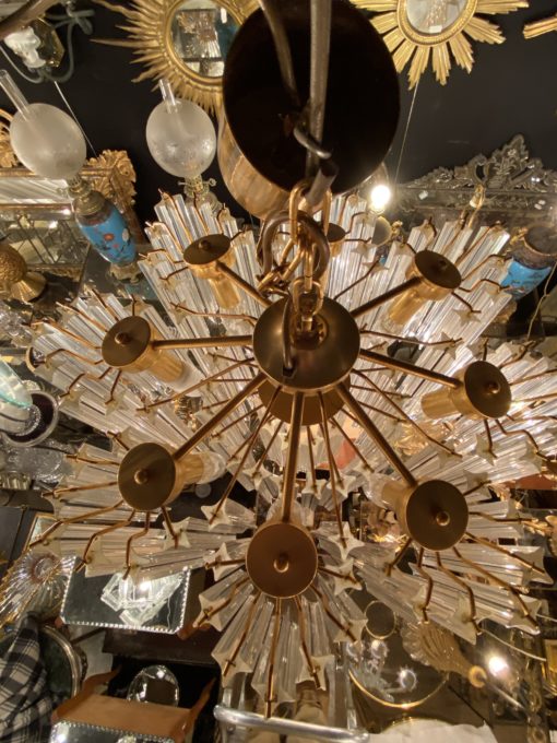 1970 'Venini 88 Murano Crystal Chandelier To 8 Satellites - Image 2