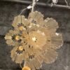 1970' Lustre Venini  88 Cristaux Murano Aux 8 Satellites – Image 9