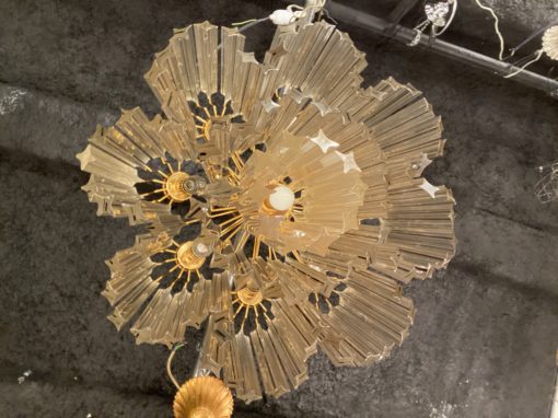 1970 'Venini 88 Murano Crystal Chandelier To 8 Satellites - Image 7