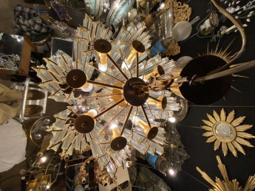1970 'Venini 88 Murano Crystal Chandelier To 8 Satellites - Image 5