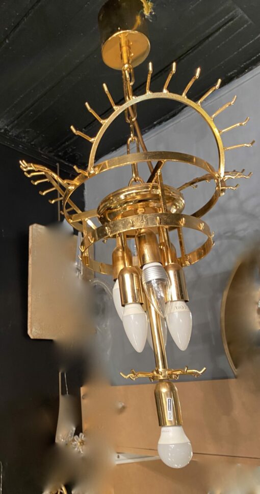 1970' Lustre Venini 65 Cristaux Murano Triple Évolution – Image 7