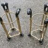 1970' Pair of Patinated Bronze And Gilt Metal Gueridons In The Taste Of Weisweiler - Image 11