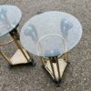 1970' Pair of Patinated Bronze And Gilt Metal Gueridons In The Taste Of Weisweiler - Image 6