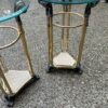 1970' Pair of Patinated Bronze And Gilt Metal Gueridons In The Taste Of Weisweiler - Image 3