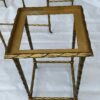 1970 'Maison Baguès or Charles or Jansen Coffee Table In Gilt Bronze And Its 4 Tables - Image 14