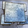 1970 'Maison Baguès or Charles or Jansen Coffee Table In Gilt Bronze And Its 4 Tables - Image 6
