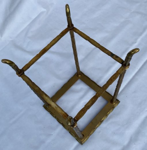 1970' Table Basse Maison Baguès ou Charles ou Jansen En Bronze Doré Et Ses 4 Tables – Image 2