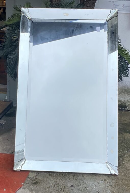 1940 ′ Venice Art Deco Mirror 135 X 81 cm Decor Mustache