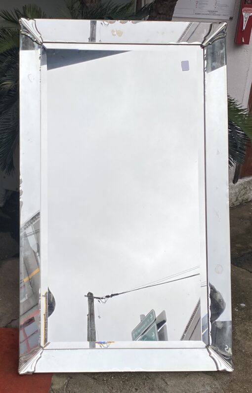 1940 ′ Venice Art Deco Mirror 135 X 81 cm Decor Mustache - Image 7