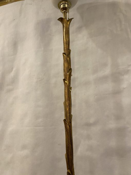 1970' Lampadaire en Bronze Doré Maison Charles Ou Agostini Modèle Palmier – Image 3
