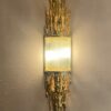 1970 'Pair Of Wall Lights In Gilt Bronze And Glass Tubes By Victor Boeltz Decor Stalagmites And Stalagtites H 103 cm - Image 12