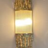 1970 'Pair Of Wall Lights In Gilt Bronze And Glass Tubes By Victor Boeltz Decor Stalagmites And Stalagtites H 103 cm - Image 11