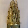 1970 'Pair Of Wall Lights In Gilt Bronze And Glass Tubes By Victor Boeltz Decor Stalagmites And Stalagtites H 103 cm - Image 3