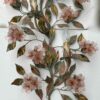 1970′ Applique en Métal Peint Et Fleurs En Cristal de Murano H 107 X 40 cm – Image 9
