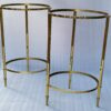 1950/70' Pair of Round Gilt Bronze Gueridons Maison Ramsay Diameter 40 x H 60 cm - Image 2