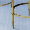 1950/70' Pair of Round Gilt Bronze Gueridons Maison Ramsay Diameter 40 x H 60 cm - Image 9