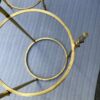 1950/70' Pair of Round Gilt Bronze Gueridons Maison Ramsay Diameter 40 x H 60 cm - Image 6