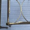 1970′ Series of 3 Maison Baguès Nesting Tables Bamboo Model Gilt Bronze 3 Black Opaline Trays 58 X 40 X H 58 cm - Image 6