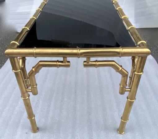 1950/70 Gilt Bronze Coffee Table Maison Baguès Bamboo Model 40 X 81 X H 40 cm - Image 3