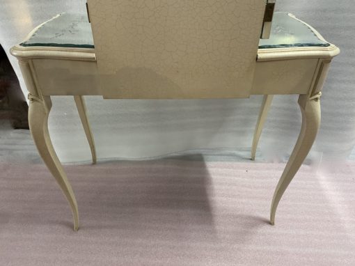 1950′ Venetian Dressing Table Painted Wood Crossbow Shape - Image 7