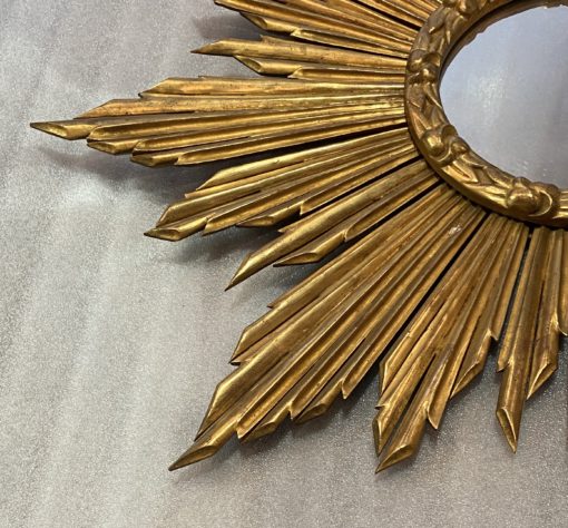 1950 Flat Mirror Gilded Wood 90 cm - Image 10