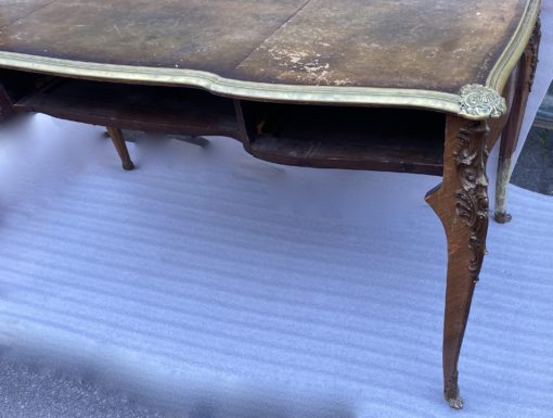 1880/1900 Napoleon III Desk Flat Crossbow Shape To be Restored - Image 11