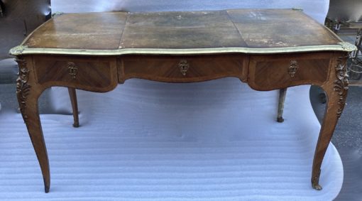 1880/1900 Napoleon III Desk Flat Crossbow Shape To be Restored