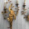 1970' Pair Of Wall Lights With Parakeet Placed On A Sheath, Maison Baguès H 63 cm - Image 5