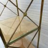 1970 ′ 3 Tier Brass Shelf Maison Baguès Patinated Leather Wood Trays 32 X 40 H 86 cm - Image 6