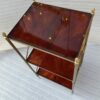 🔍  1970 ′ 3 Tier Brass Shelf Maison Baguès Bakelite Color Amber Trays 32 X 40 H 86 cm - Image 8