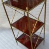 🔍  1970 ′ 3 Tier Brass Shelf Maison Baguès Bakelite Color Amber Trays 32 X 40 H 86 cm - Image 6