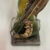1970/80 Violon En Bronze Et Pâte De Verre, Sculpture Signée LOHE – Image 5