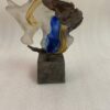 1970/80 Seahorse In Bronze And Glass Pate, Sculpture Signed LOHE - Image 5
