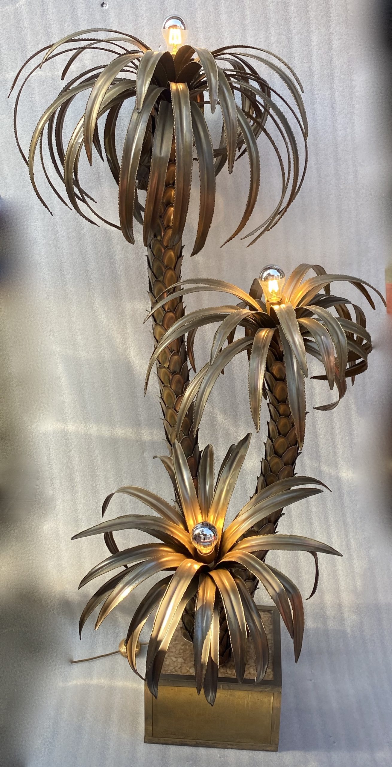 Maison jansen palm tree lamp cheap