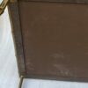 1950′ Table Maison Baguès Ou Maison Jansen Décor Bambou en Bronze Doré Avec Plateau Laque de Chine Aux  Oiseaux Et Fleurs  42 X 56 X H 45 CM – Image 6