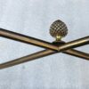 1950′ Table Maison Baguès Ou Maison Jansen Décor Bambou en Bronze Doré Avec Plateau Laque de Chine Aux  Oiseaux Et Fleurs  42 X 56 X H 45 CM – Image 3