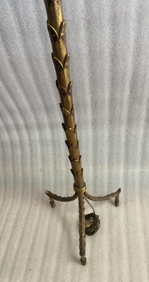 1970 Gilt Bronze Floor Lamp Maison Baguès Model Palm Tree - Image 3